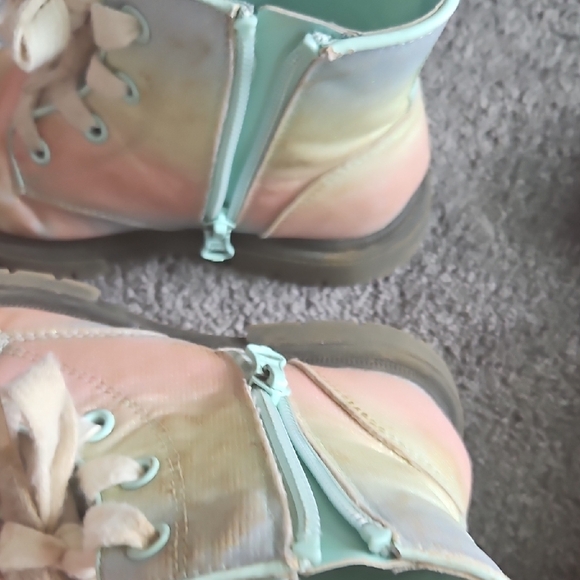 Kids Rainbow Lace-Up Boots - Picture 3 of 8